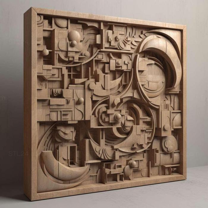 Patterns and decorations (Louis Kahn 2, PATTERN_666) 3D models for cnc
